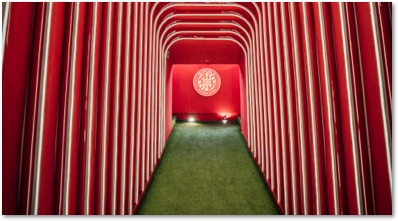 Girona FC stadium aisle