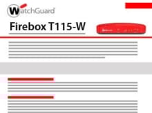 Datasheet: WatchGuard Firebox T115-W